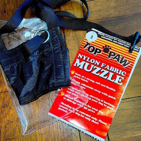 Top Paw Dog Like New Top Paw Nylon Fabric Muzzle Size 3 W Size